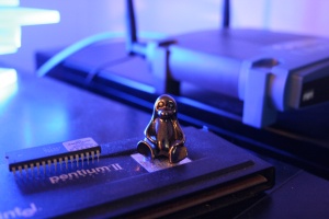 Tux on a proc